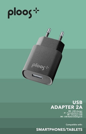 caricabatterie 10w  usb nero
