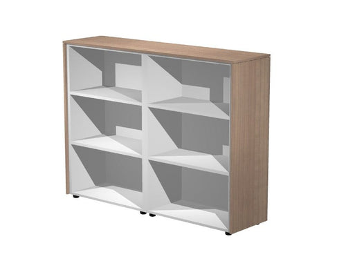 Mobili bassi da ufficio con piani a giorno cm. 162,8x43x119,8h