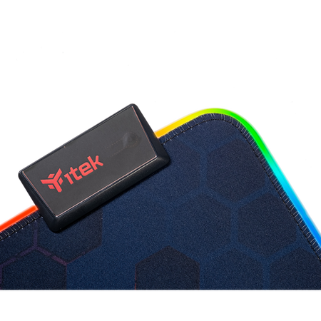 Gaming Mouse Pad RGB E1 - Materiale Premium- Antiscivolo- Massima Precisione- RGB con 12 modalità- 350x250x3mm