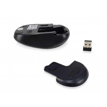 Mouse Equip Comfort - 3 pulsanti - Rosso - Wireless 1200DPI
