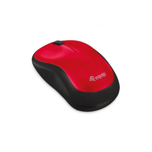 Mouse Equip Comfort - 3 pulsanti - Rosso - Wireless 1200DPI