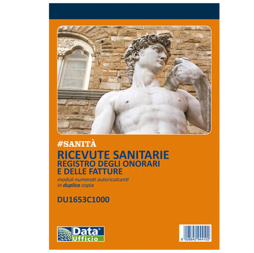 Blocco Ricevute Sanitarie Numerate 100X2 Autoric. Du1653C1000