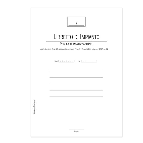 Libretto Impianti Climatizzazione 44Pag Du319300000