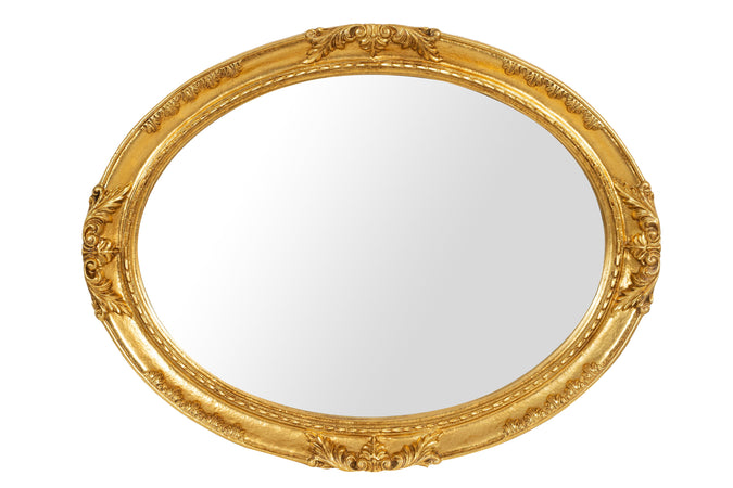 Biscottini Specchiera Grande Parete Legno Foglia Oro Anticato Biscottini 93x6x72 DA