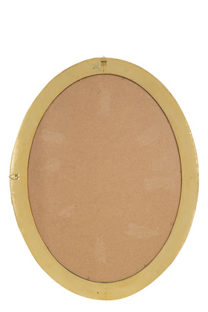 Biscottini Specchiera Grande Parete Legno Foglia Oro Anticato Biscottini 93x6x72 DA