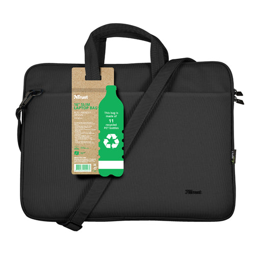 Borsa Ecocompatibile Per Notebook Da 16'' Bologna - Nero Trust