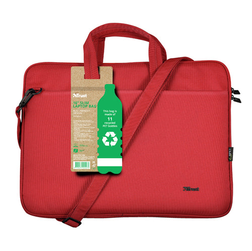 Borsa Ecocompatibile Per Notebook Da 16'' Bologna - Rossa Trust