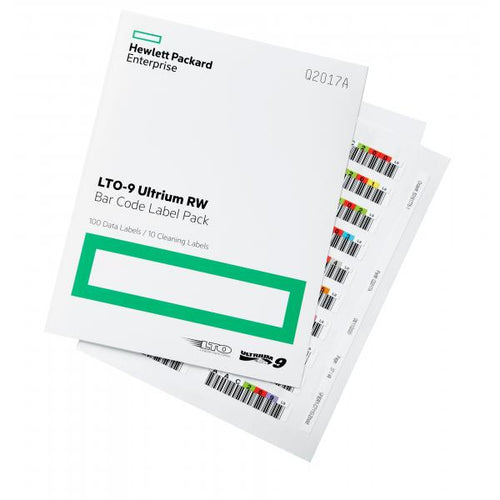 HPE LTO-9 Ultrium RW Bar Code Label Pack (HPE LTO-9 ULTRIUM RW BAR CODE - LABEL PACK)