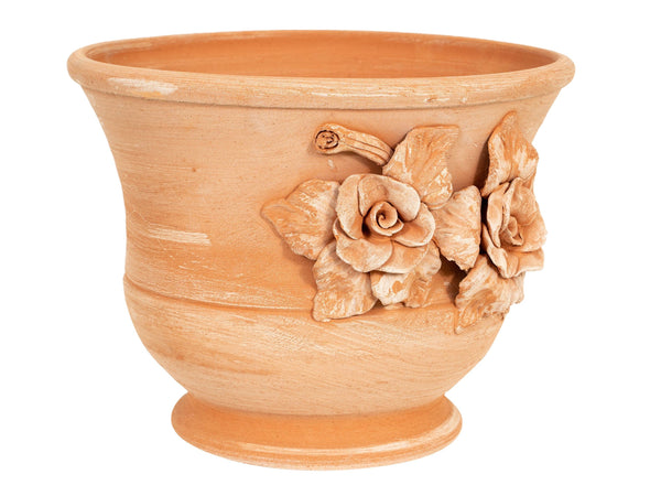 Biscottini Vaso caspò in Terracotta 100% Made in Italy interamente Lavorata a Mano