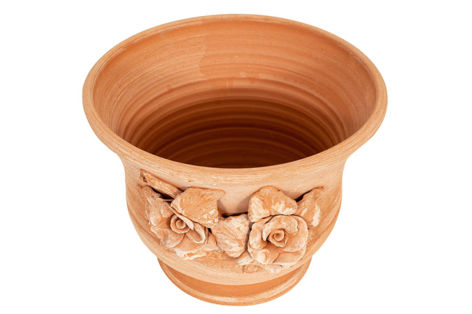 Biscottini Vaso caspò in Terracotta 100% Made in Italy interamente Lavorata a Mano