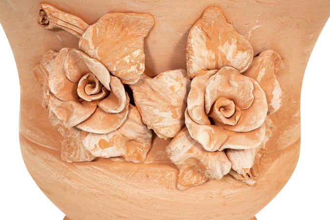 Biscottini Vaso caspò in Terracotta 100% Made in Italy interamente Lavorata a Mano