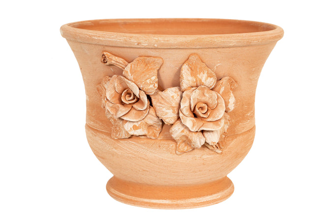 Biscottini Vaso caspò in Terracotta 100% Made in Italy interamente Lavorata a Mano