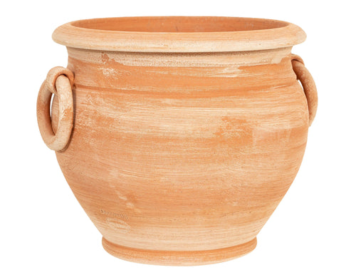 Biscottini Vaso caspò in Terracotta 100% Made in Italy interamente Lavorata a Mano orcio