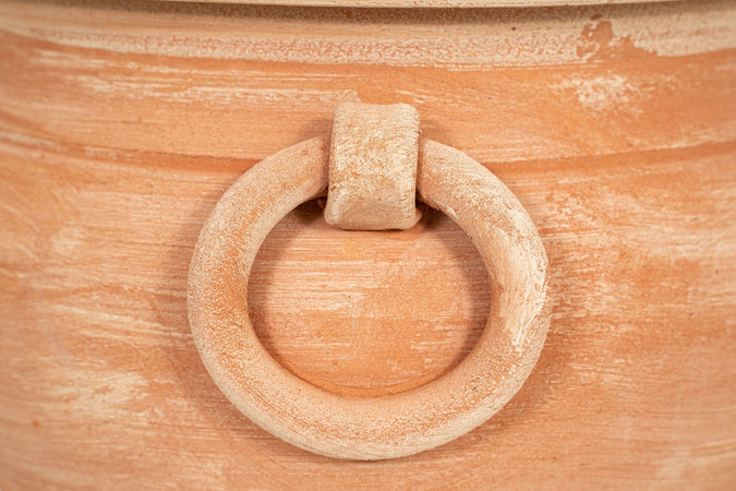 Biscottini Vaso caspò in Terracotta 100% Made in Italy interamente Lavorata a Mano orcio