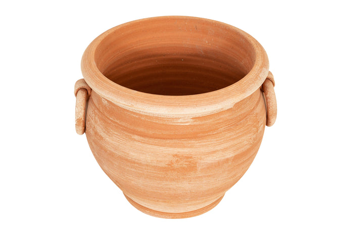 Biscottini Vaso caspò in Terracotta 100% Made in Italy interamente Lavorata a Mano orcio