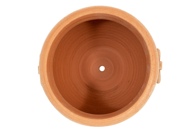 Biscottini Vaso caspò in Terracotta 100% Made in Italy interamente Lavorata a Mano orcio