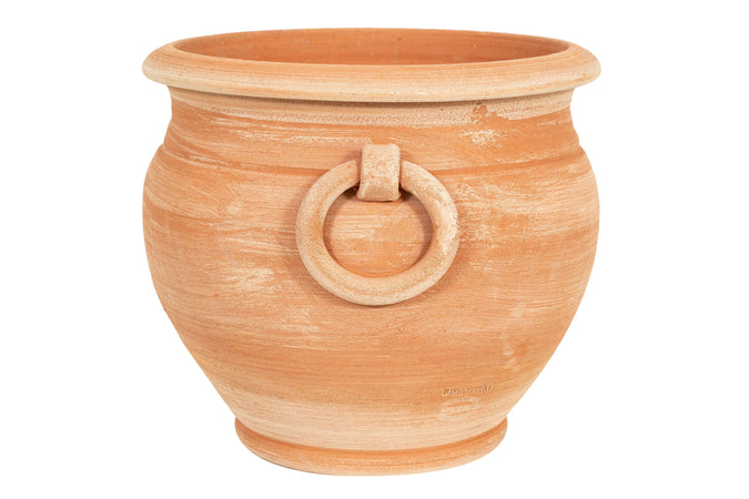 Biscottini Vaso caspò in Terracotta 100% Made in Italy interamente Lavorata a Mano orcio