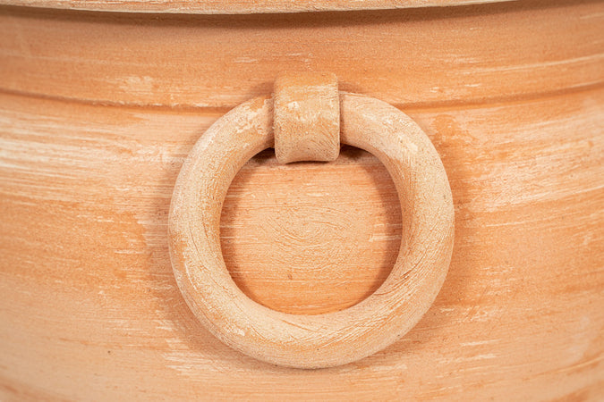 Biscottini Vaso Biscottini Caspò Orcio Conca Terracotta Toscana D44xH33 Antigelo Resistente