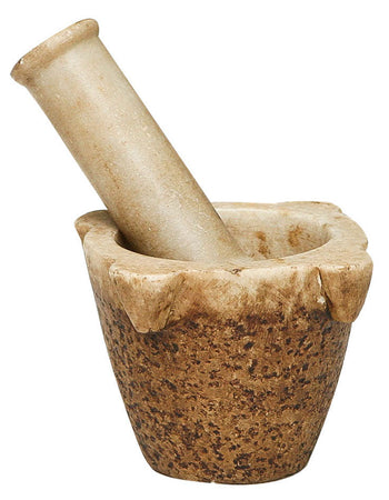 Biscottini Mortaio Biscottini Marmo Naturale con Pestello 15x15x10 Utile e Decorativo