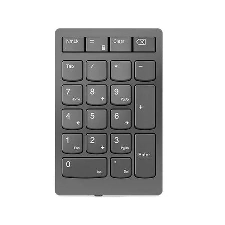 Lenovo 4Y41C33791 tastierino numerico Universale RF Wireless Grigio (Lenovo Go Wireless Numeric Keypad - Keypad - wireless - 2.4 GHz - key switch: Scissor-Key - storm grey - retail) - Versione UK