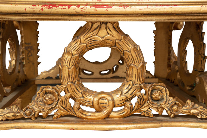 Biscottini Biscottini Trono Mogano Massello Intagliato Oro Velluto Rosso 96x92x194 Lusso