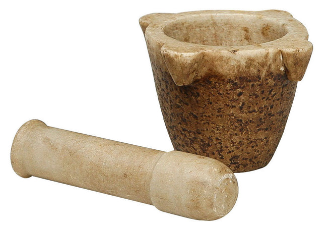 Biscottini Mortaio Biscottini Marmo Naturale con Pestello 15x15x10 Utile e Decorativo