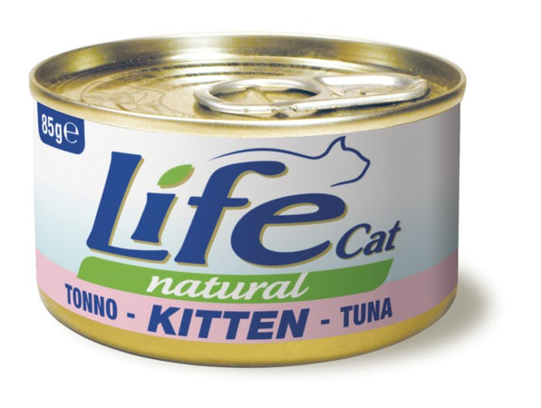 Life Cat Kitten Natural Scatoletta Tonno per Gatti Cuccioli 85gr