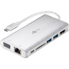 Goobay 49850 hub di interfaccia USB tipo-C 5000 Mbit/s Argento (Goobay USB-C? Premium Multiport-Adapte)