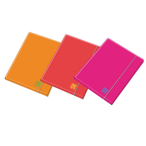 Cartella 3 Lembi C/Elast. Dorso 1Cm Colori Assortiti Fluo One Color Blasetti
