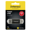 INTENSO FLASH DRIVE TWIST 64GB USB 3.2 + USB-C
