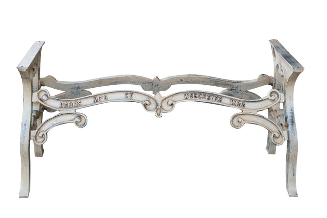 Biscottini Biscottini Base Tavolo in Ghisa Anticata Artigianale Robusta 149x58x70 Design