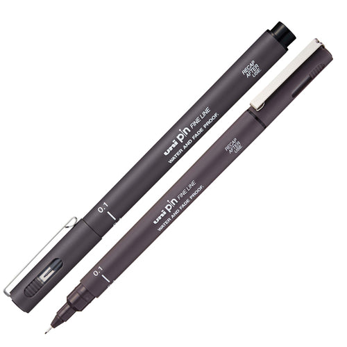 Pin Fineliner Grigio Scuro Punta 0.1Mm Uni Mitsubishi