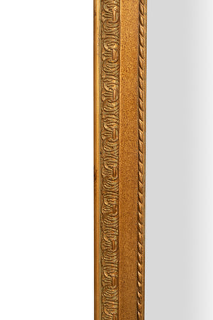 Biscottini Specchiera da appendere L35xPR4xH90 cm finitura foglia oro anticato. Specchio