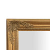 Biscottini Specchio Specchiera da parete e appendere verticale/orizzontale L62xPR4xH82 cm finitura foglia oro anticato.