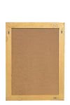 Biscottini Specchio Specchiera da parete e appendere verticale/orizzontale L62xPR4xH82 cm finitura foglia oro anticato.
