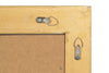 Biscottini Specchio Specchiera da parete e appendere verticale/orizzontale L62xPR4xH82 cm finitura foglia oro anticato.