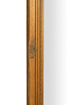 Biscottini Specchio Specchiera da parete e appendere verticale/orizzontale L62xPR4xH82 cm finitura foglia oro anticato.