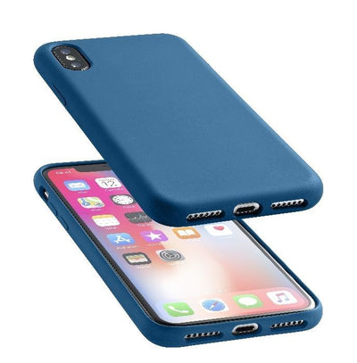 cover soft touch iphone xr metal blu