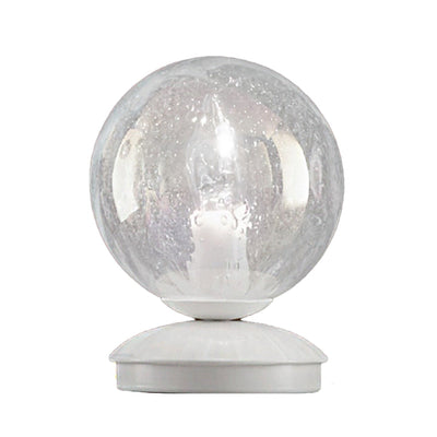 Abat-jour moderna Due P MOON 2708 LP E14 LED vetro iridato lampada tavolo sfera