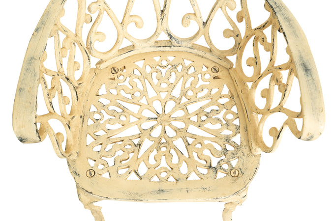 Biscottini Sedia in ghisa da esterno da giardino da pranzo finitura anticata