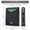 SEI G Portafoglio nero uomo portacarte blocco RFID