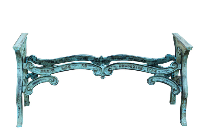 Biscottini Biscottini Base Tavolo Ghisa Finitura Anticata Robusta 148x57x71 Artigianale