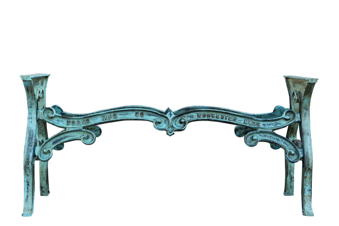 Biscottini Biscottini Base Tavolo Ghisa Finitura Anticata Robusta 148x57x71 Artigianale