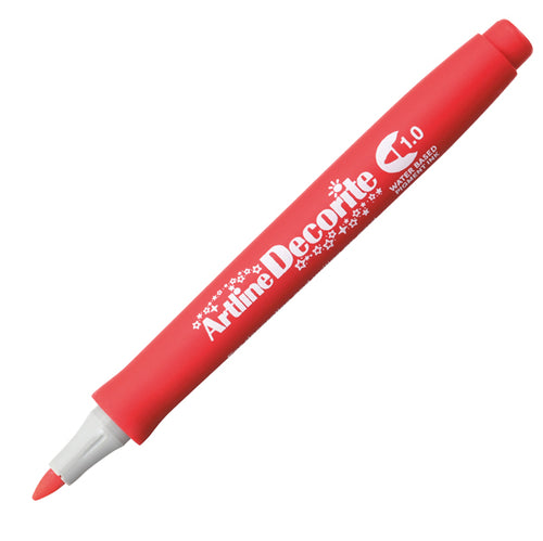 Marcatore Decorite Punta Tonda 1.0Mm Rosso Artline