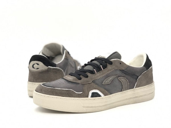 CRIME LONDON Sneakers uomo low top off court grigie