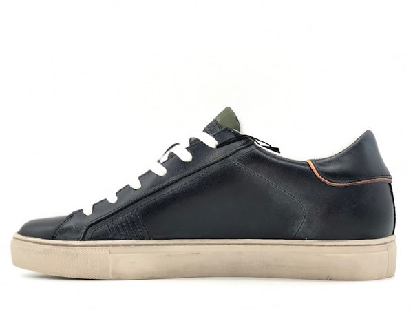 CRIME LONDON Sneakers uomo in pelle color jeans