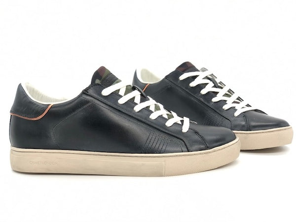 CRIME LONDON Sneakers uomo in pelle color jeans