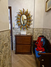 Scarpiera 2 ante ribalta arte povera legno tinta noce 79X30X90 (279)