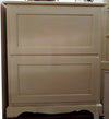 MOBILI 2G -  Scarpiera 2 ante ribalta arte povera legno bianco 79X30X90 (1279)