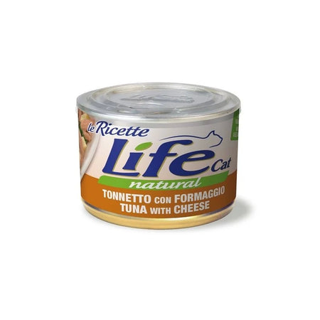 Life Cat Natural Le Ricette Scatoletta Tonnetto con Formaggio per Gatti 150gr
